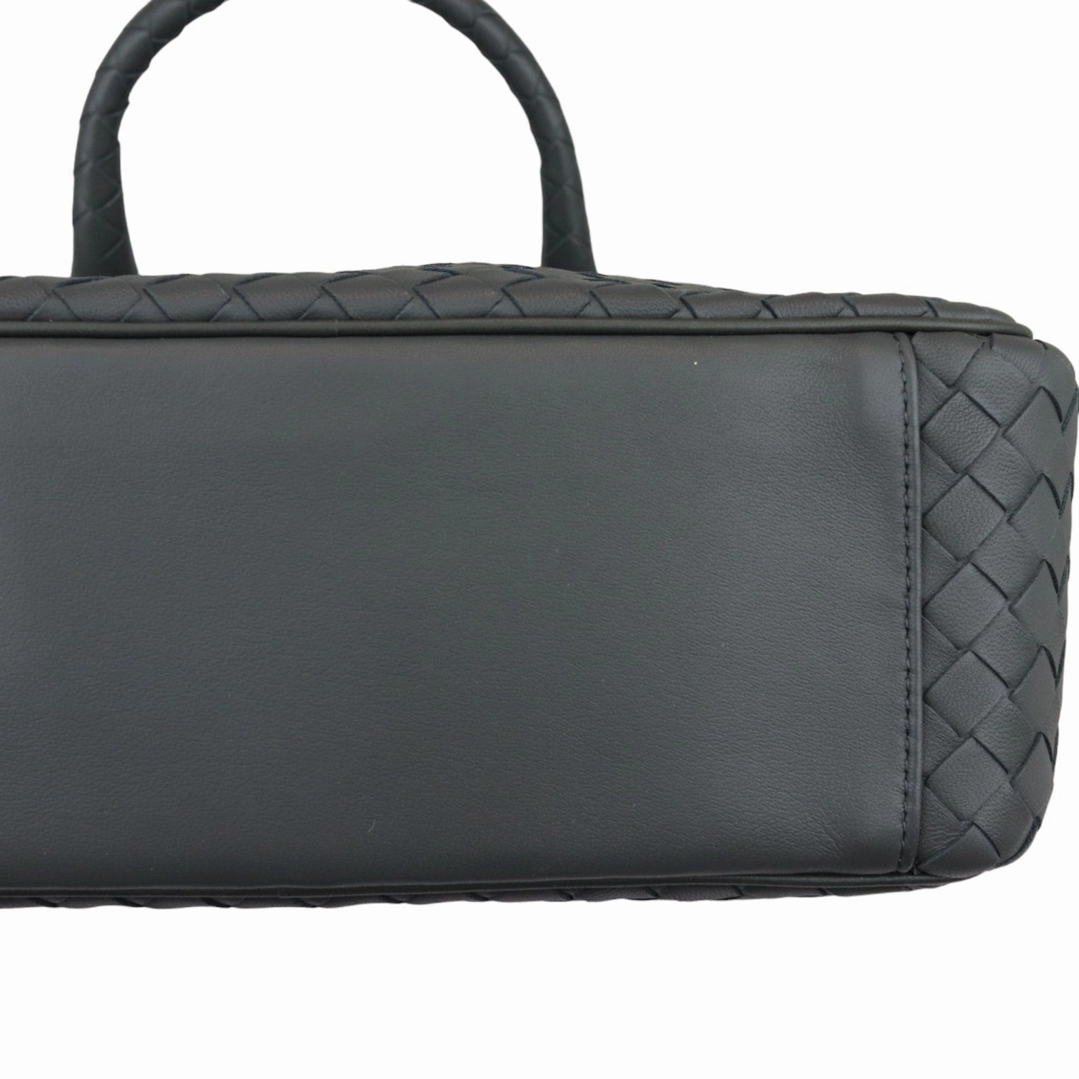 2Way Shoulder Intrecciato Leather Grey