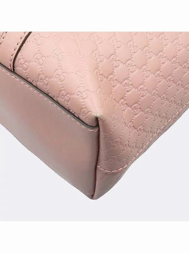 449656 Pink Shima Leather Shopper Tote Bag Shoulder Strap