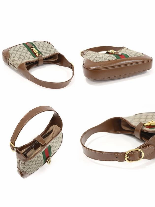 636706 GG Supreme Canvas Gold Plated Jackie 1961 Small Shoulder Bag