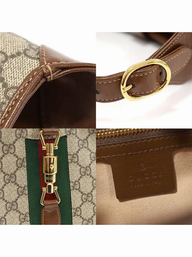 636706 GG Supreme Canvas Gold Plated Jackie 1961 Small Shoulder Bag
