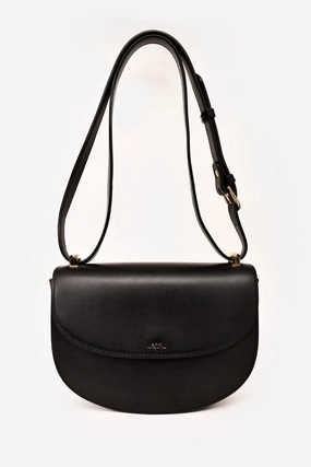A.P.C. Black Leather Genve Crossbody (As Is)