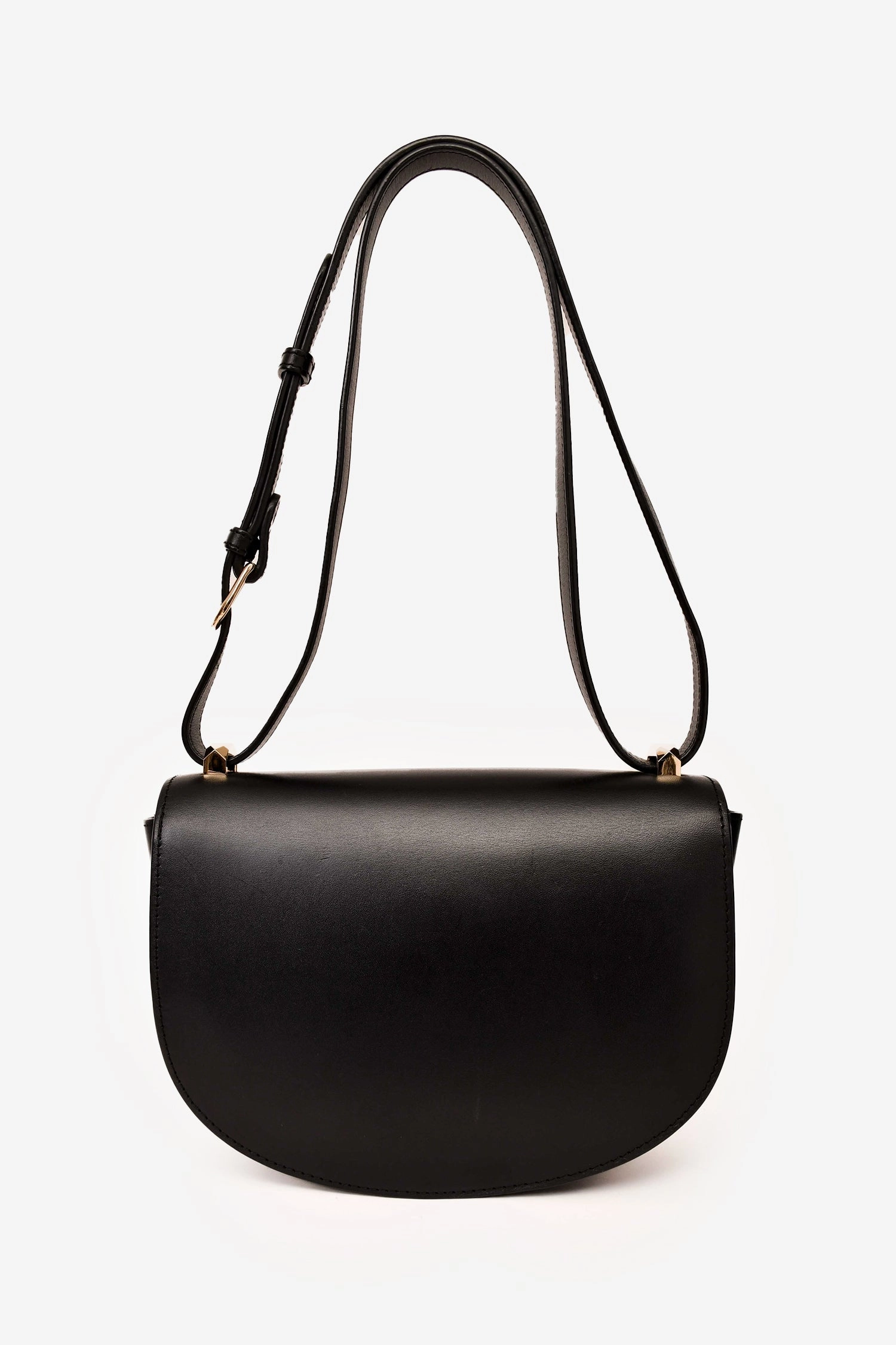 A.P.C. Black Leather Genve Crossbody (As Is)