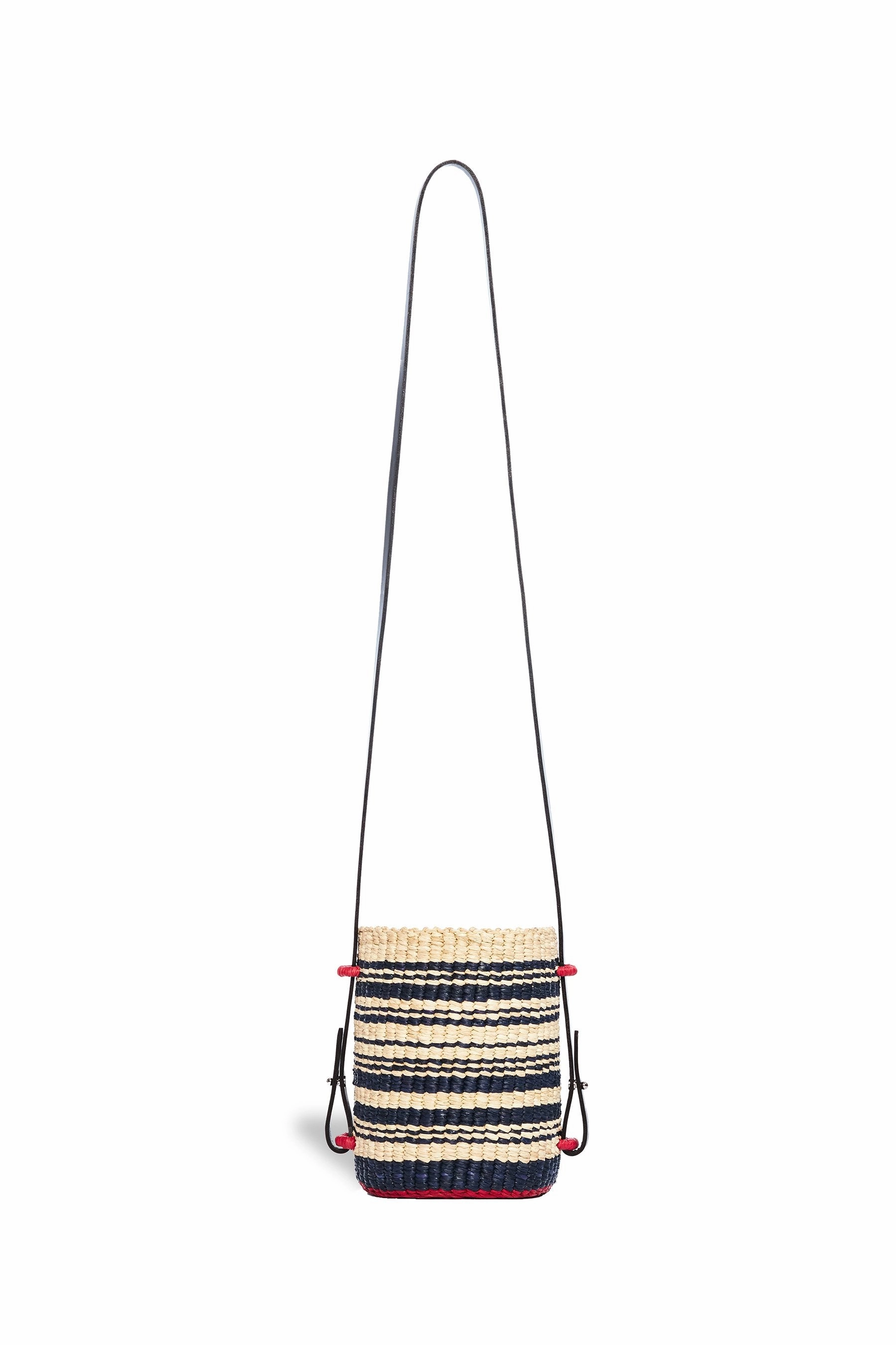 AAKS Lisi Stripe bucket silhouette cross-body bag