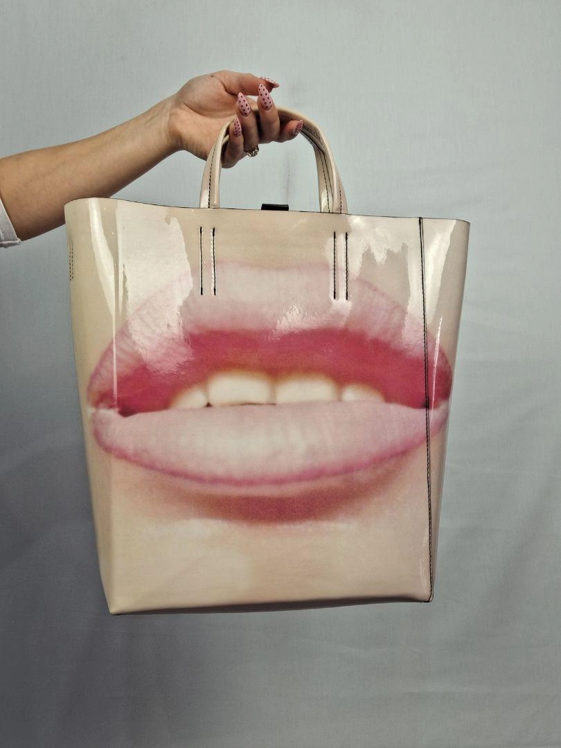 Acne Studios Baker Lips Tote Bag