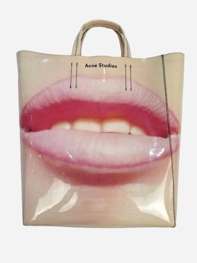 Acne Studios Baker Lips Tote Bag