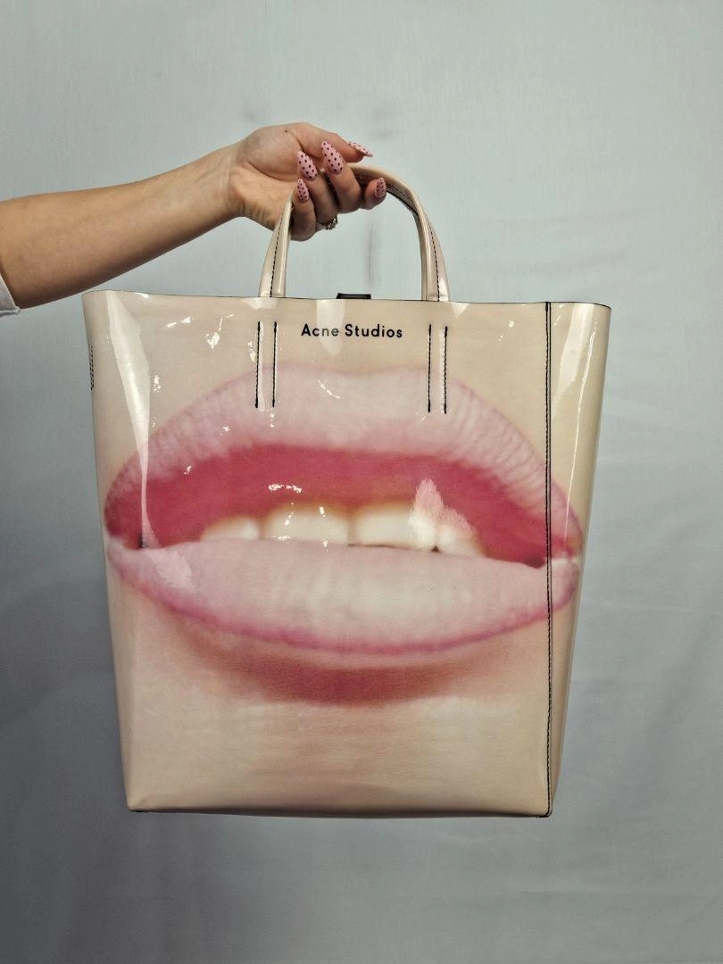 Acne Studios Baker Lips Tote Bag