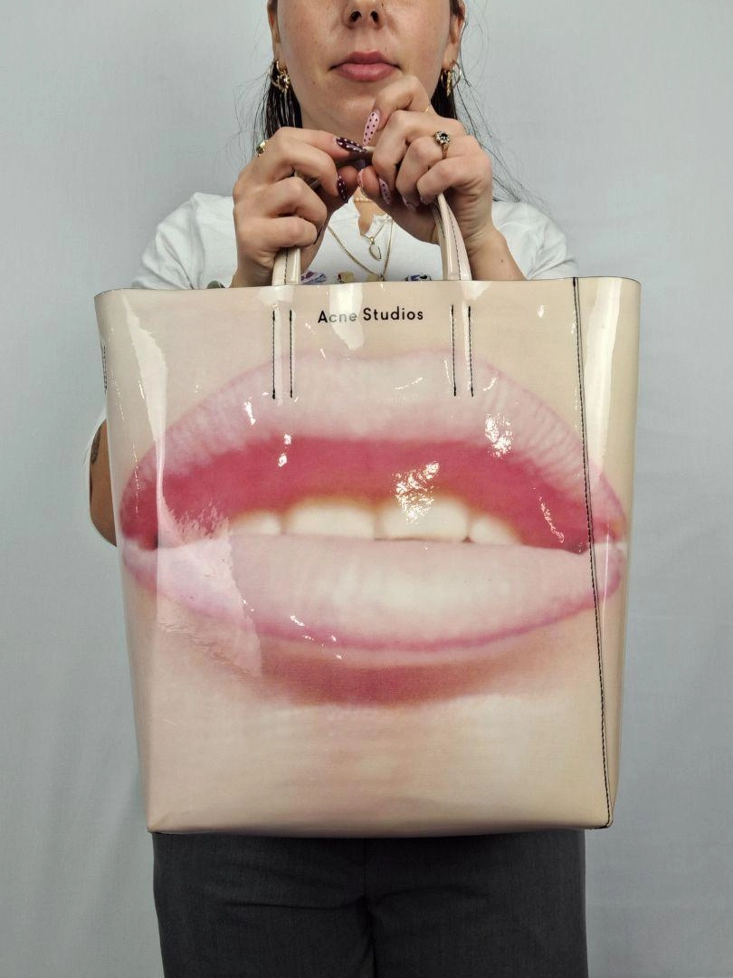 Acne Studios Baker Lips Tote Bag