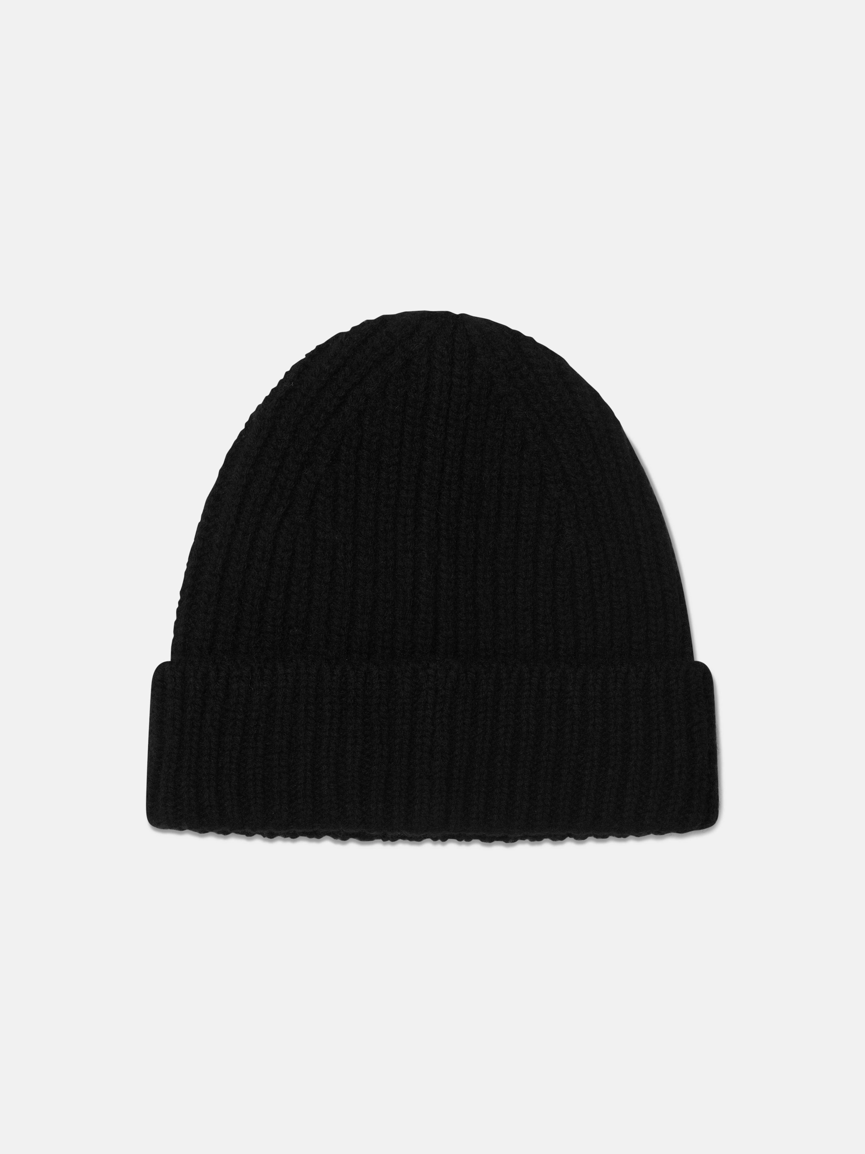 Acne Studios Kids Mini Pansy Beanie Hat in Black