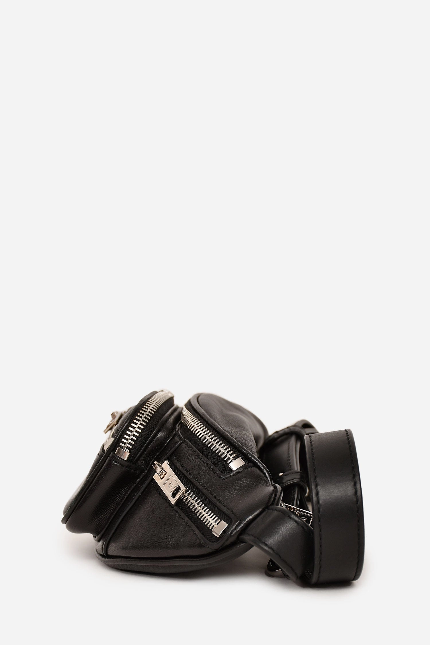Alexander Wang Black Leather Mini Attico Belt Bag