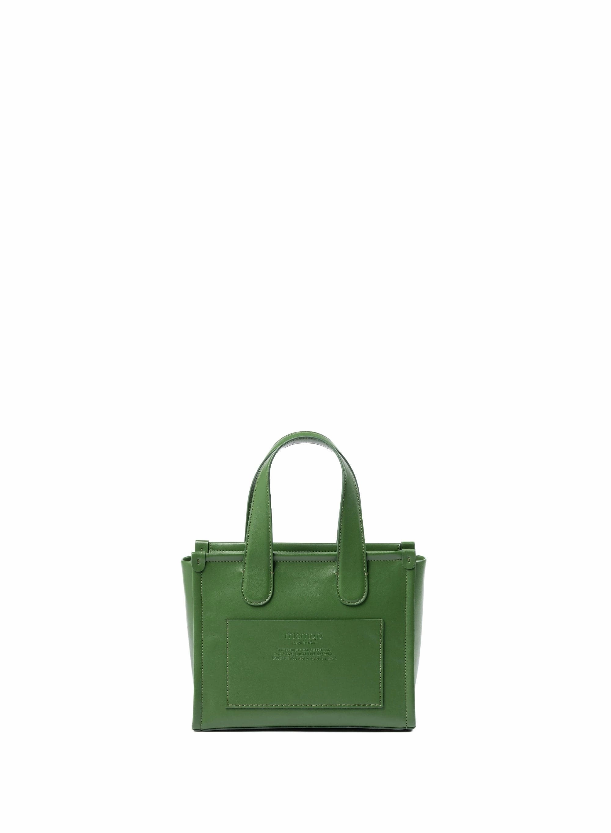 Alma M Apple Leather Vegan Tote Bag | Green
