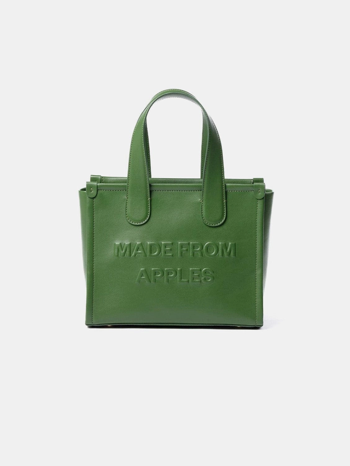 Alma M Apple Leather Vegan Tote Bag | Green