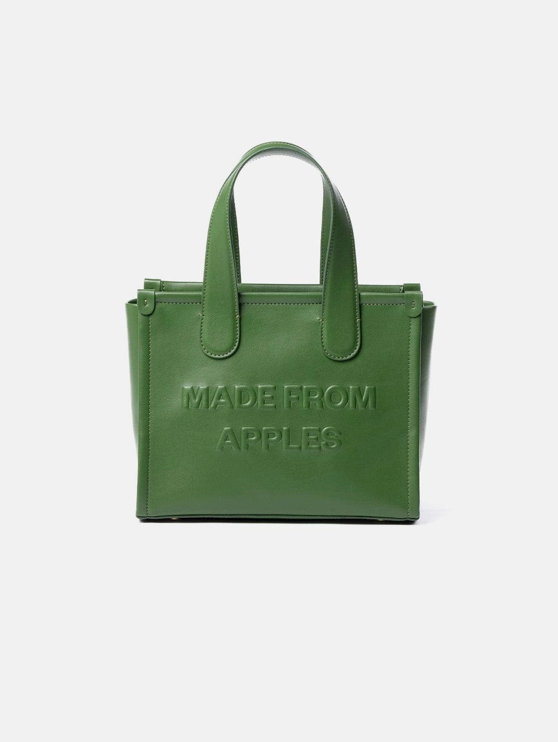 Alma M Apple Leather Vegan Tote Bag | Green