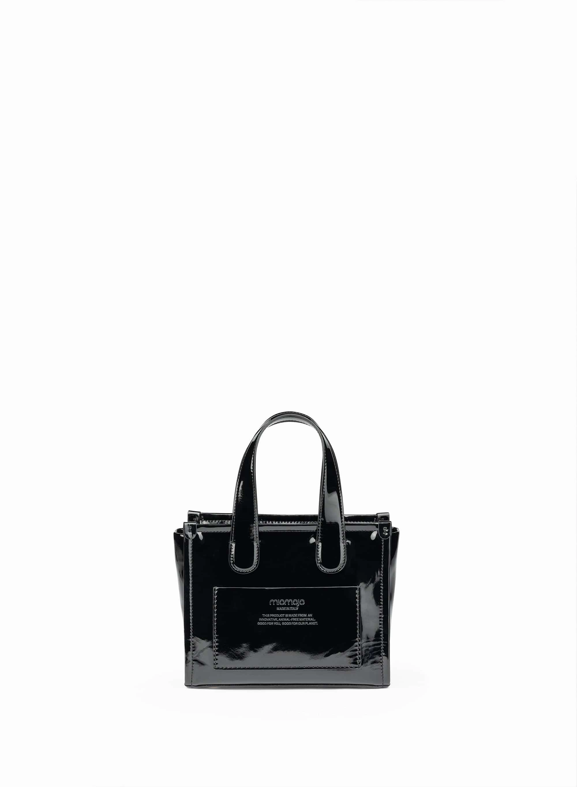 Alma M Corn Leather Vegan Tote Bag | Black