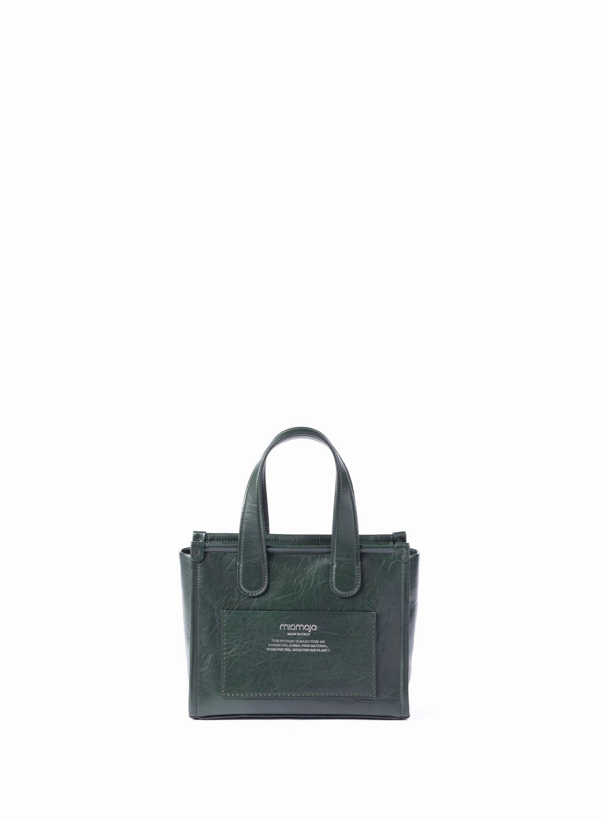 Alma M Olive Leather Vegan Tote Bag | Olive