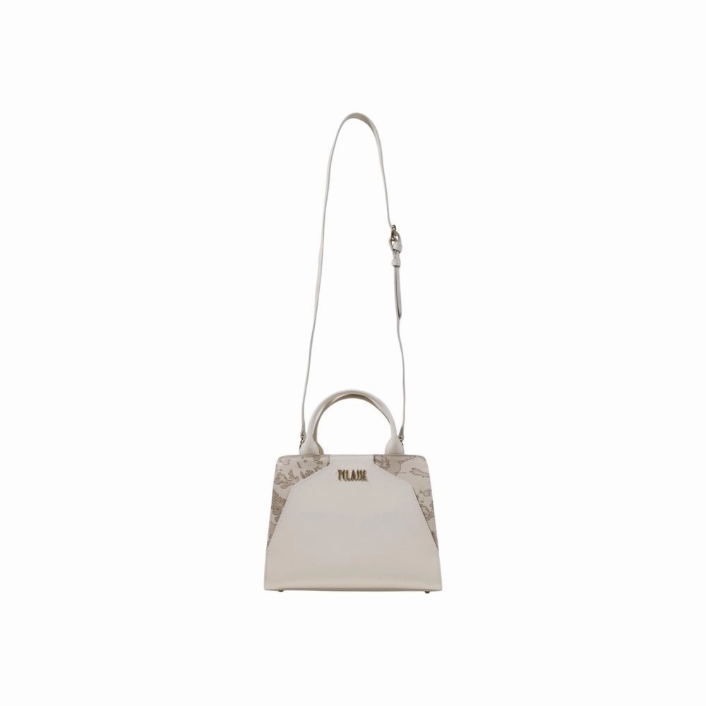 Alviero Martini Prima Classe Cream Pvc Handbag