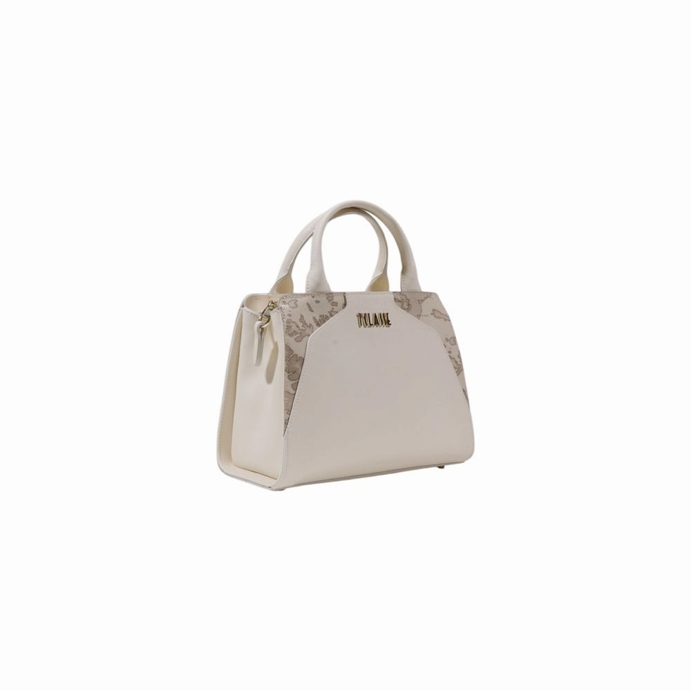 Alviero Martini Prima Classe Cream Pvc Handbag