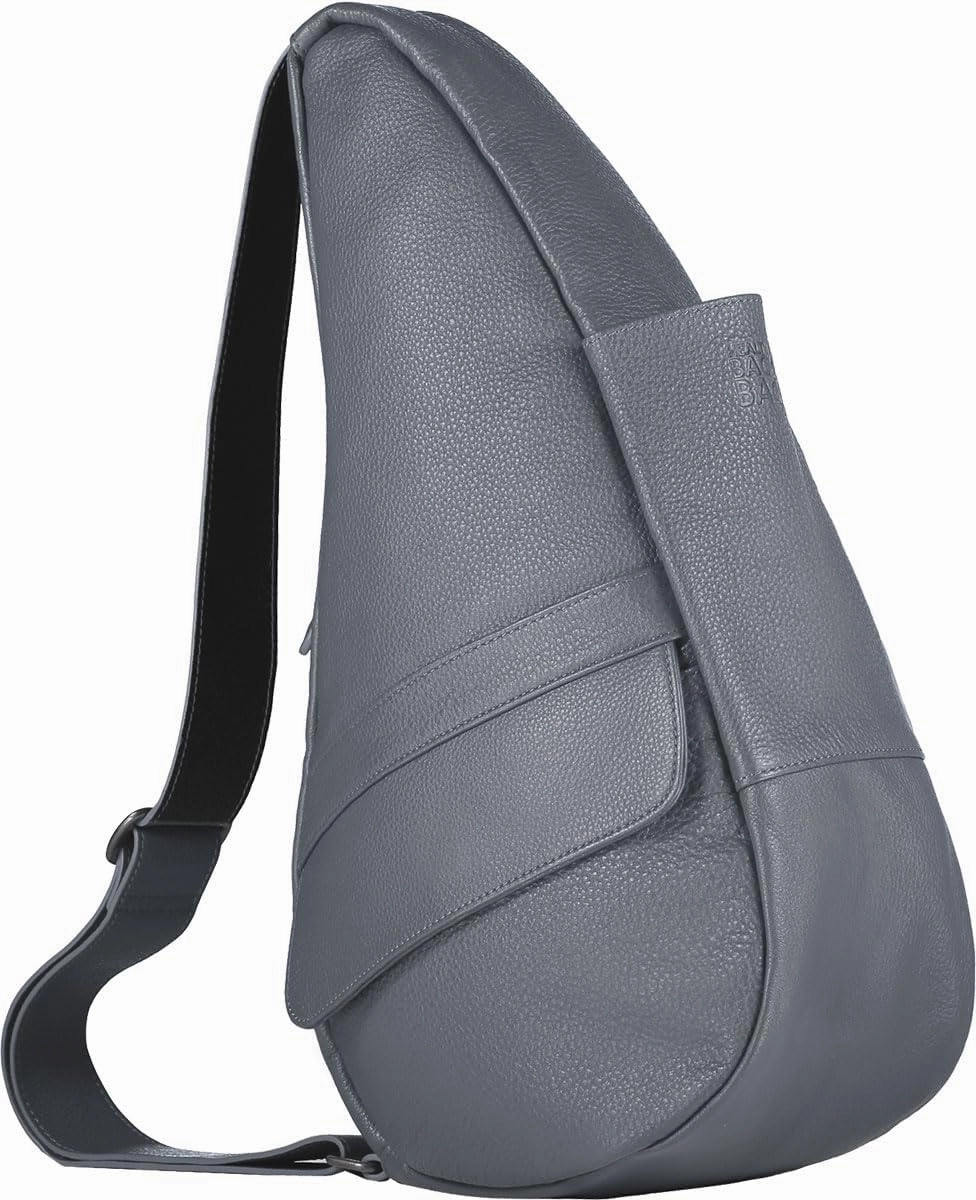 AmeriBag 15" Leather Crossbody Sling Healthy Back Bag