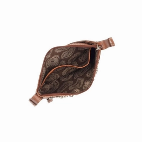 American West Western Handbag Crossbody Horse Design Brown 9365884 - 8 x 6 x 1