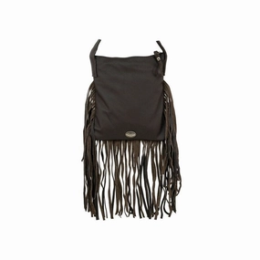 American West Western Handbag Fringe Pocket Brindle Hair On 7238120 - 8 x 9