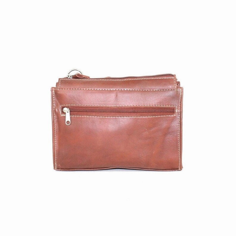 American West Western Handbag Lady Lace Crossbody Leather LCBT982 - 7.5 x 5 x 2.5