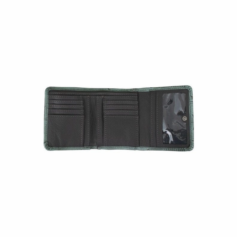 American West Western Wallet Womens Trifold 5 x 3.75 Charcoal 6783882 - 5 x 3.75