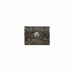 American West Western Wallet Womens Trifold 5 x 3.75 Charcoal 6783882 - 5 x 3.75