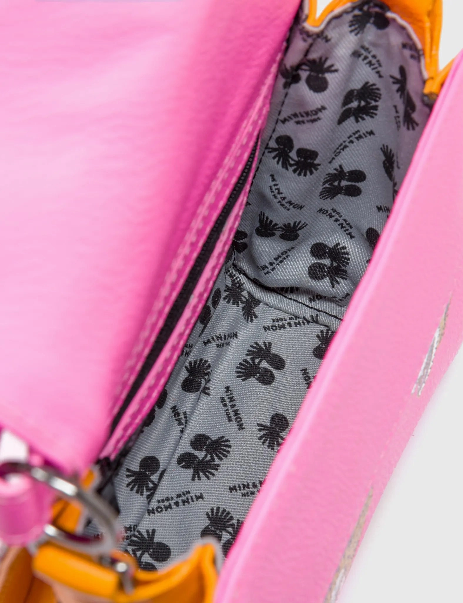 Anastasio Micro Crossbody Handbag Bubblegum Pink Leather - Blazing Tiger Design