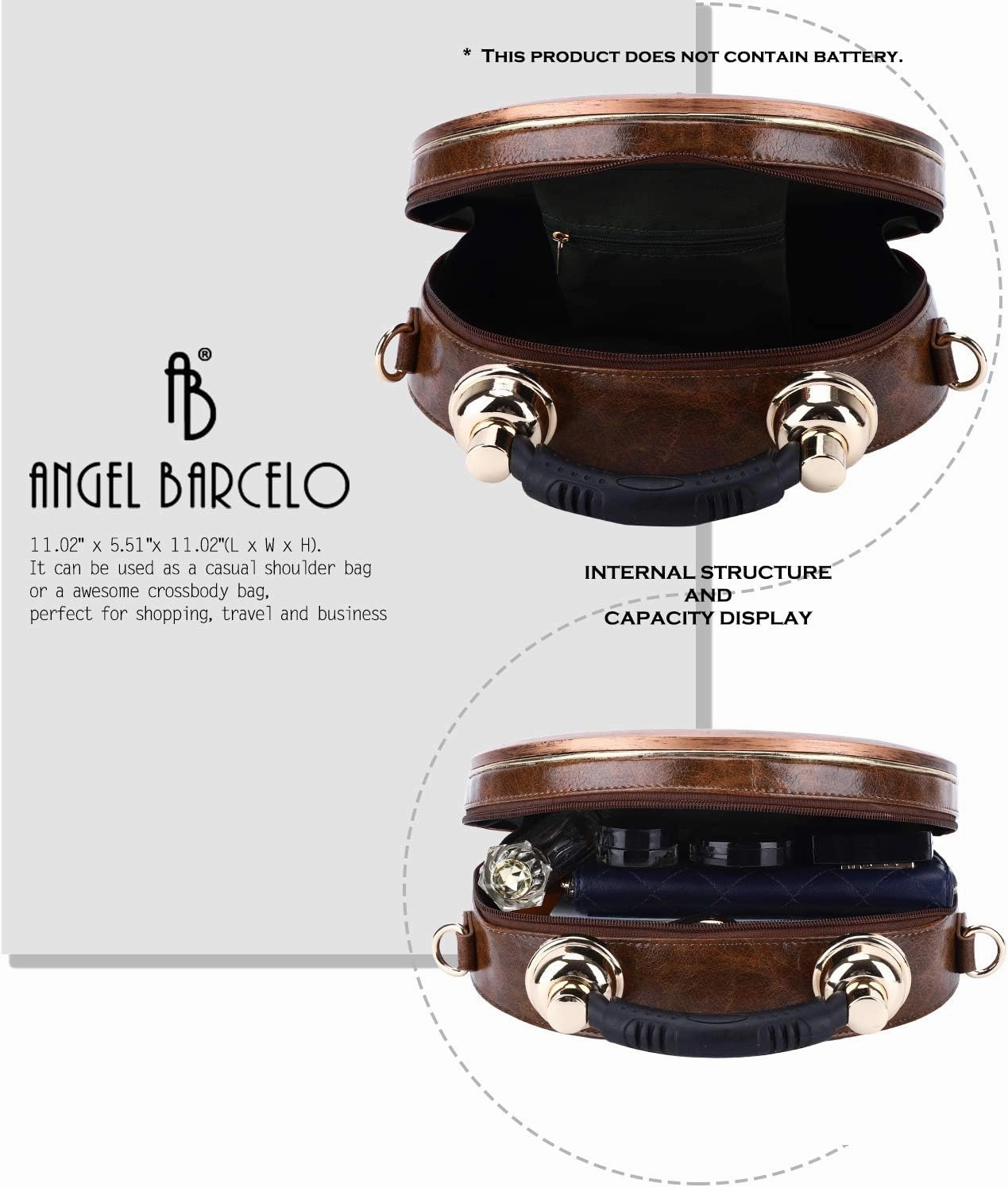 Angel Barcelo Crossbody Purse and Handbags for Women Fashion Ladies Shoulder Bag