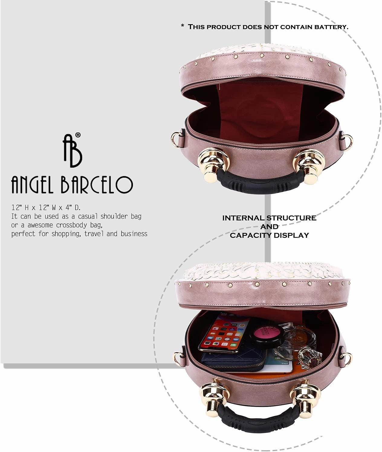 Angel Barcelo Crossbody Purse and Handbags for Women Fashion Ladies Shoulder Bag