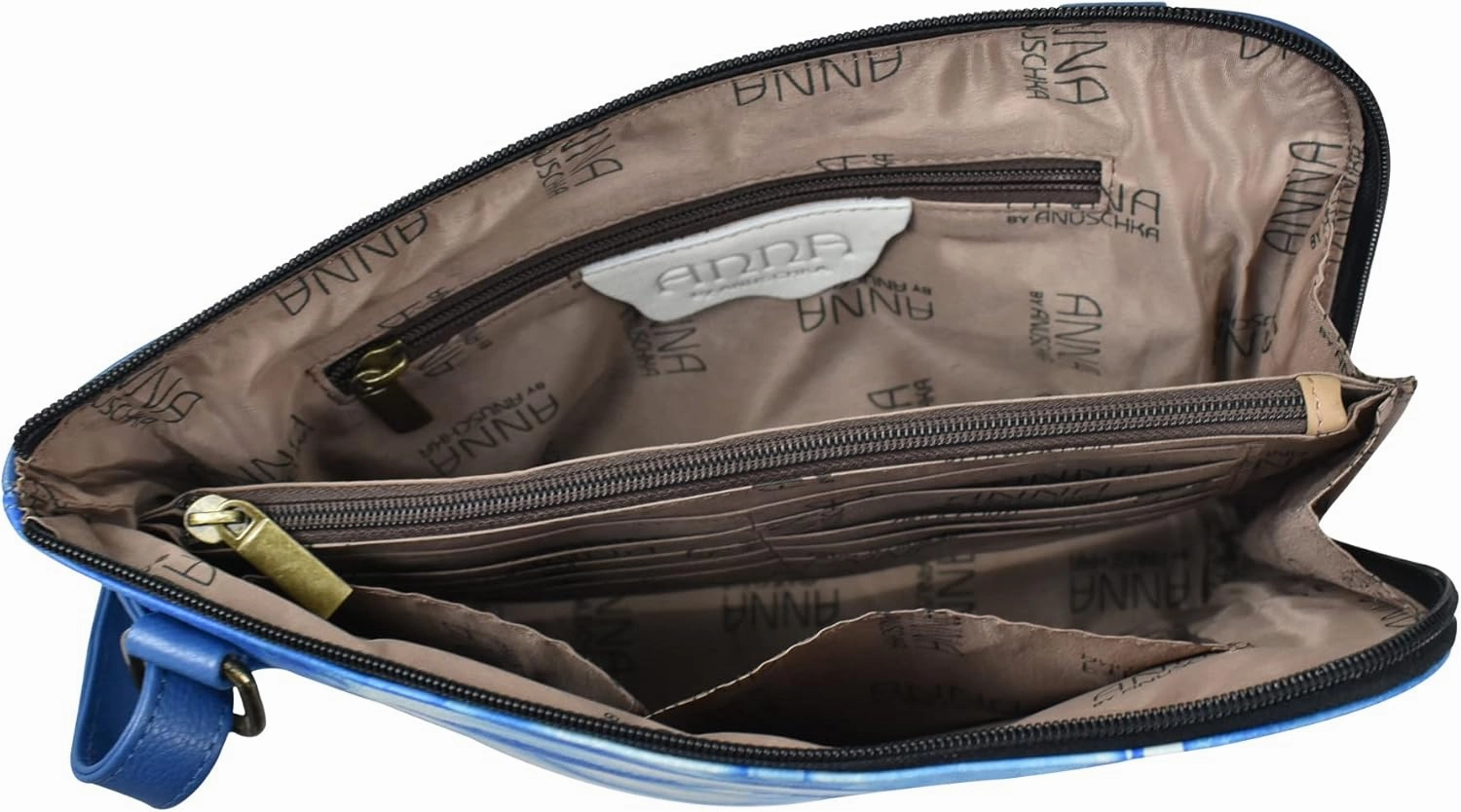 Anna by Anuschka Crossbody Organizer Bag - Genuine Leather