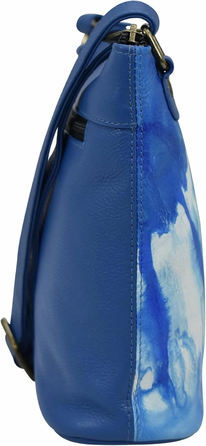 Anna by Anuschka Crossbody Organizer Bag - Genuine Leather