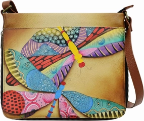 Anna by Anuschka Women's Leather Expandable Crossbody