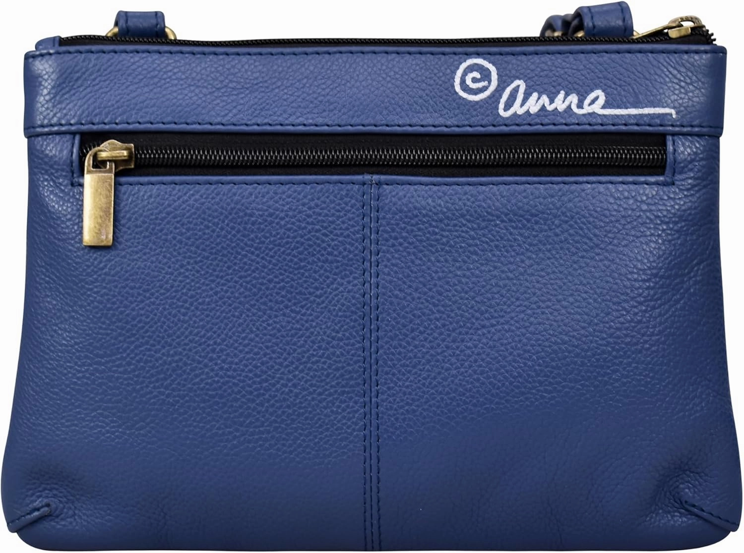 Anna by Anuschka Women's Original Genuine Leather Hand-Painted Leather Small Zip Around Crossbody - Leather Handbag for Women