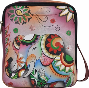 Anna by Anuschka Womens Genuine Leather Travel Organizer Crossbody