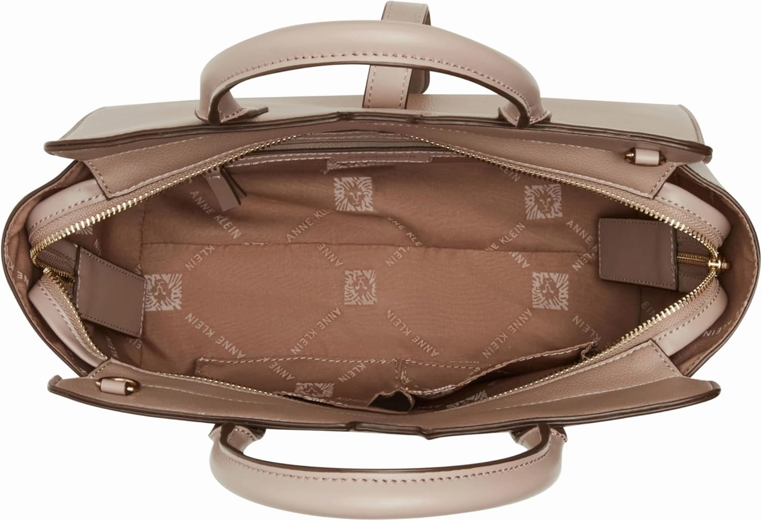 Anne Klein Sculpted Buckle Satchel with Convertible Strap