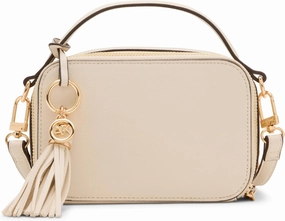 Anne Klein Womens Camera bag with convertible strap, Parchment