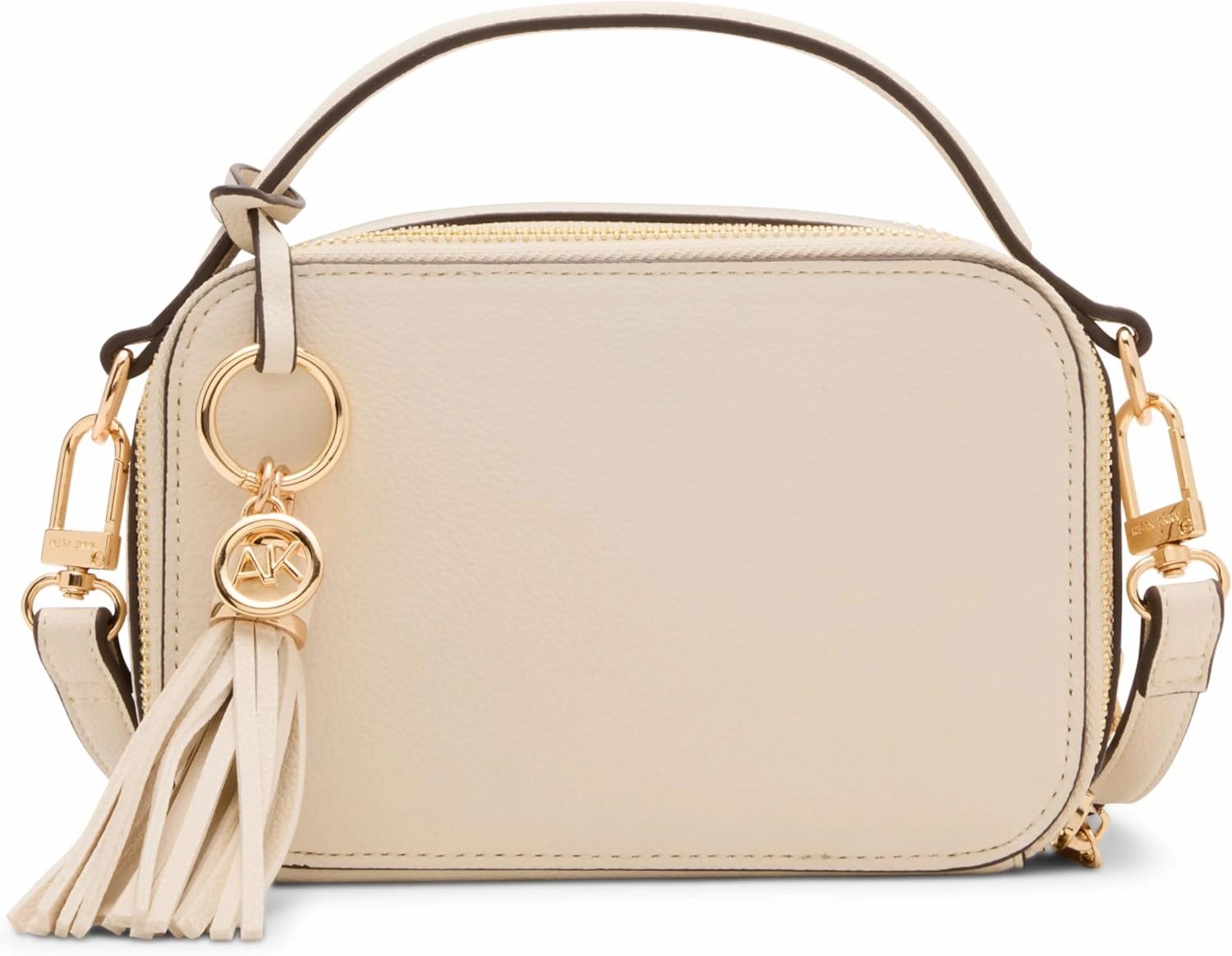 Anne Klein Womens Camera bag with convertible strap, Parchment