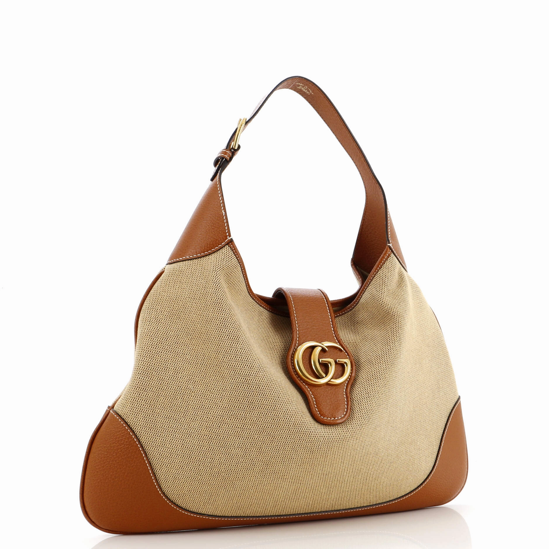 Aphrodite Shoulder Bag Canvas and Leather Large