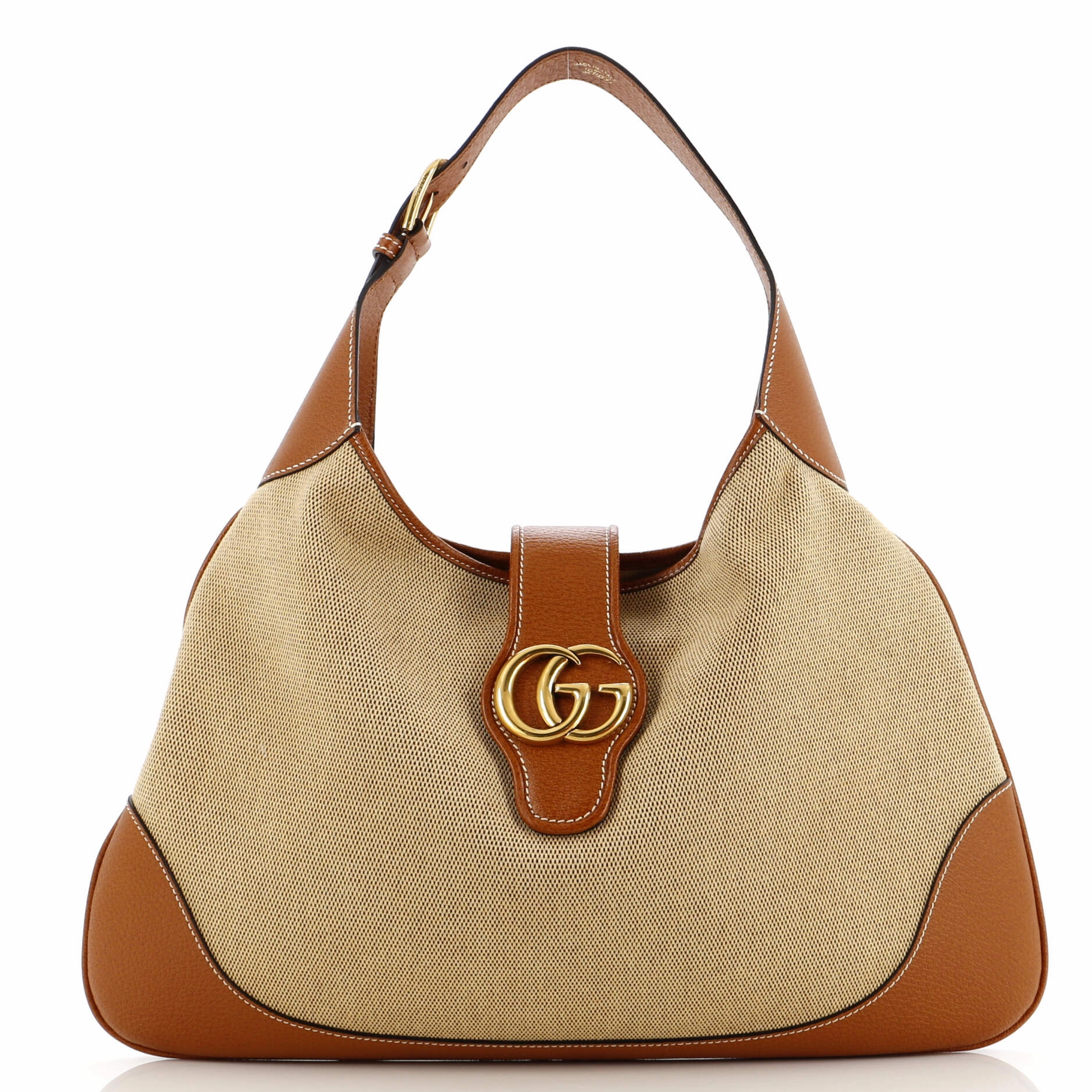 Aphrodite Shoulder Bag Canvas and Leather Large