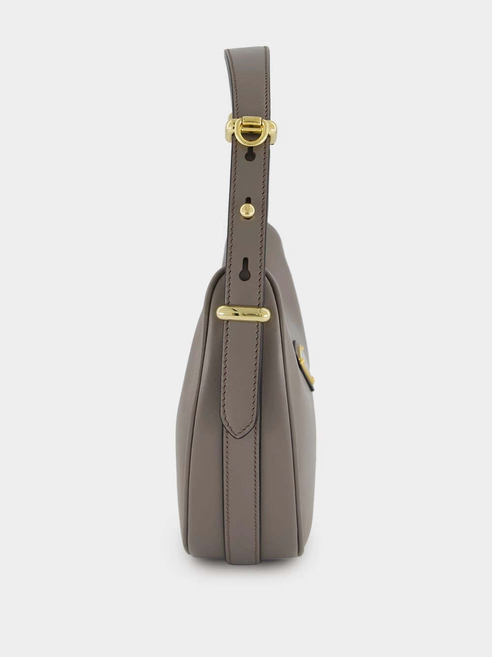 Argilla Grey Arqu Small Leather Bag