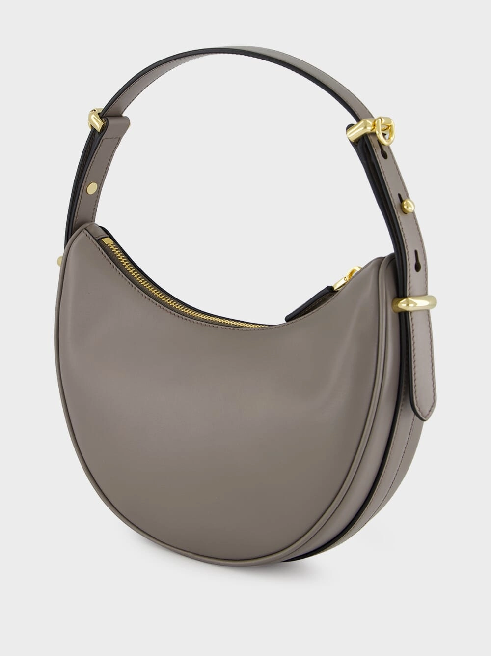 Argilla Grey Arqu Small Leather Bag