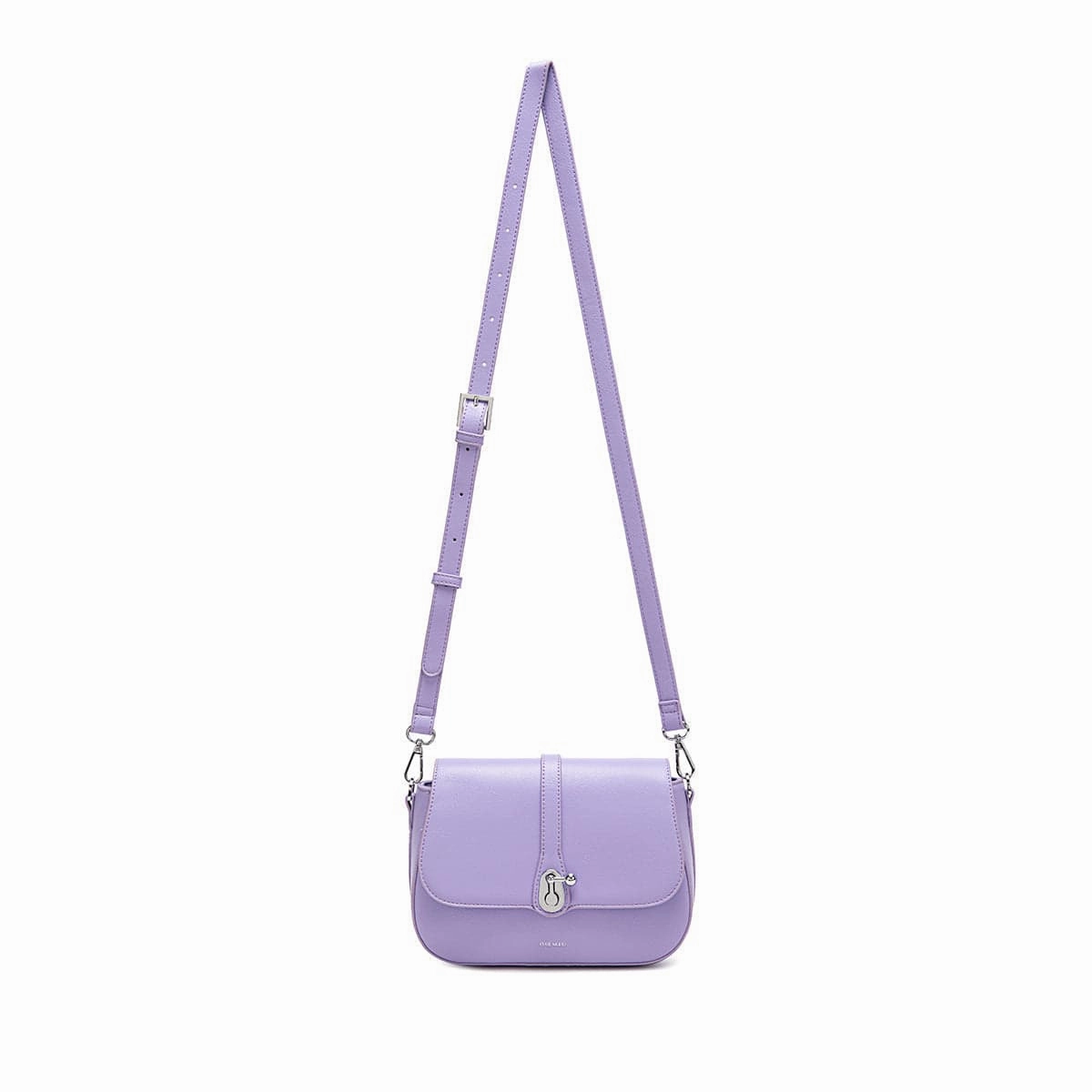 Athena Vegan Leather Saddle Bag | Lavender