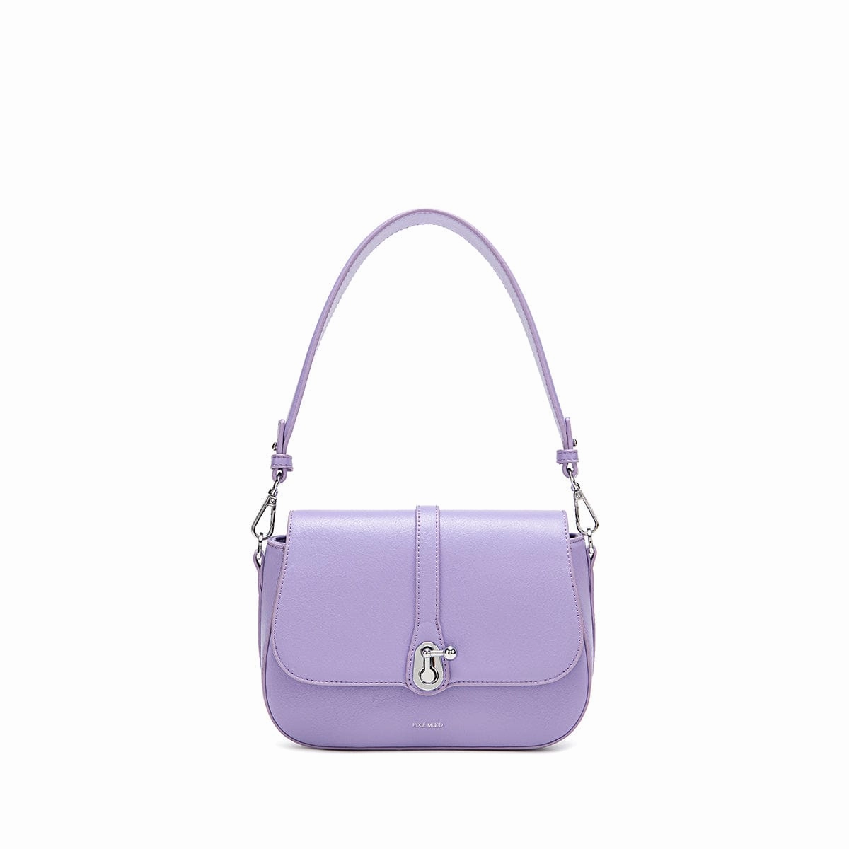 Athena Vegan Leather Saddle Bag | Lavender