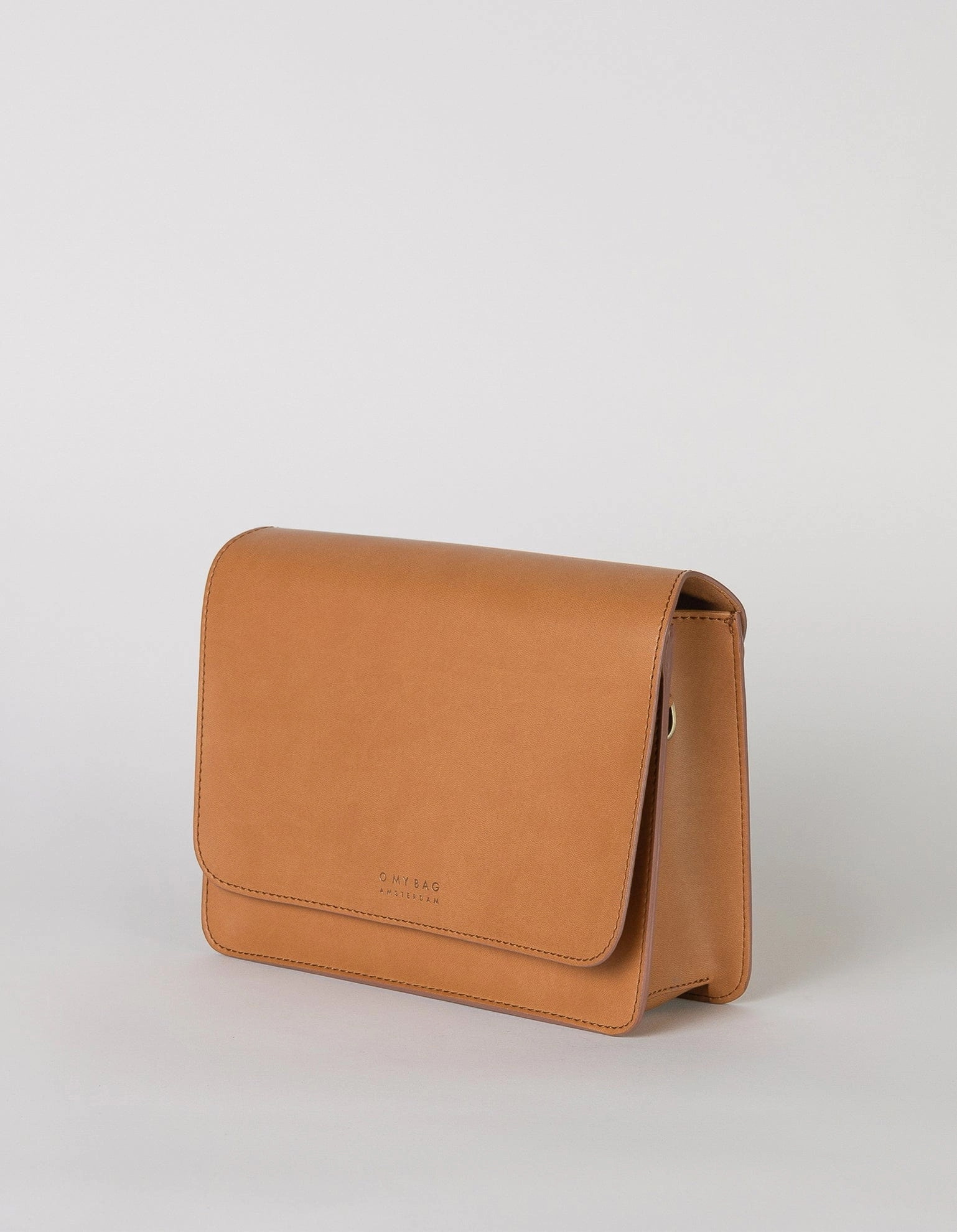 Audrey Apple Leather Vegan Crossbody | Brown