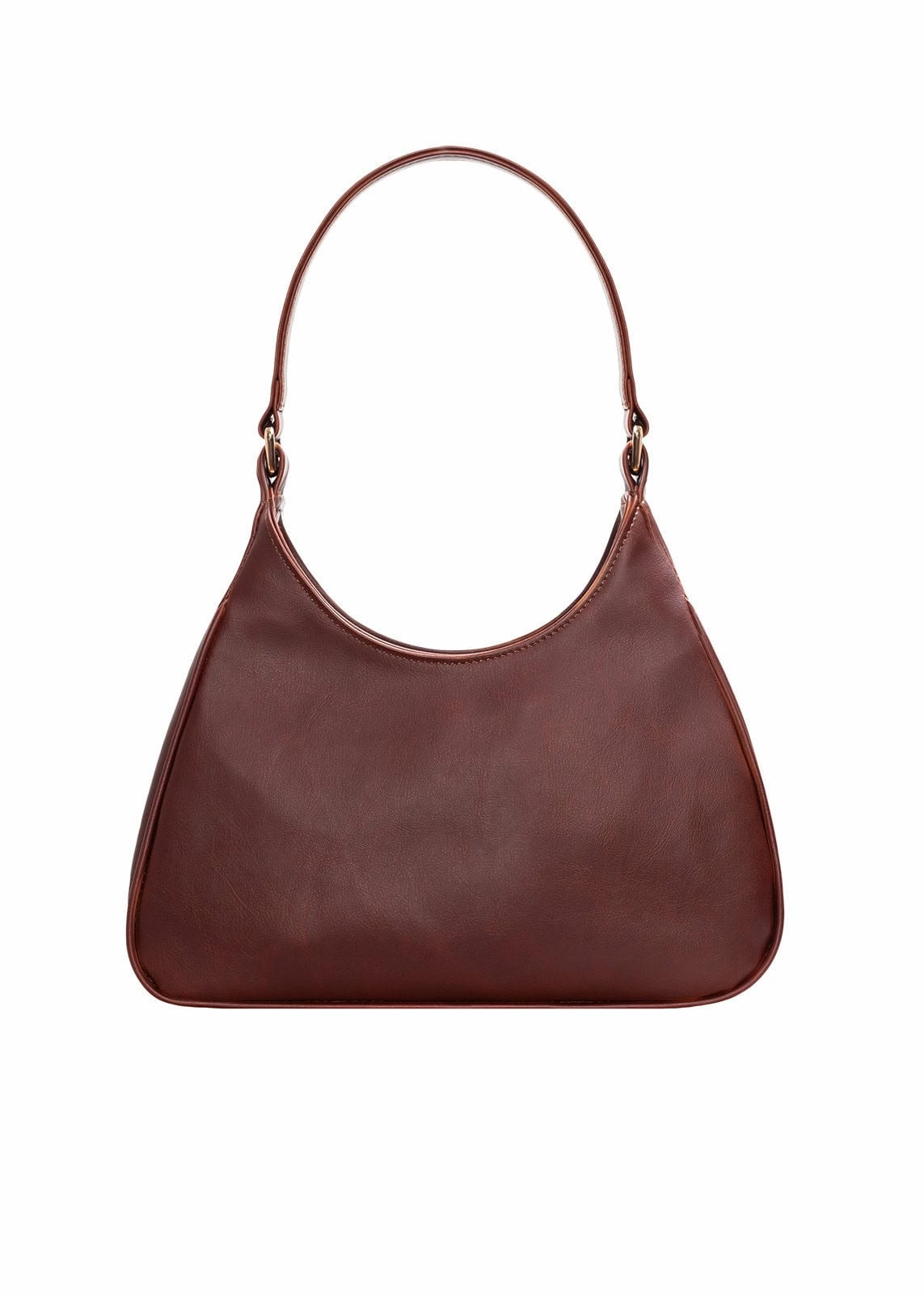 Audrey Vegan Corn Leather Shoulder Bag | Matte Brown