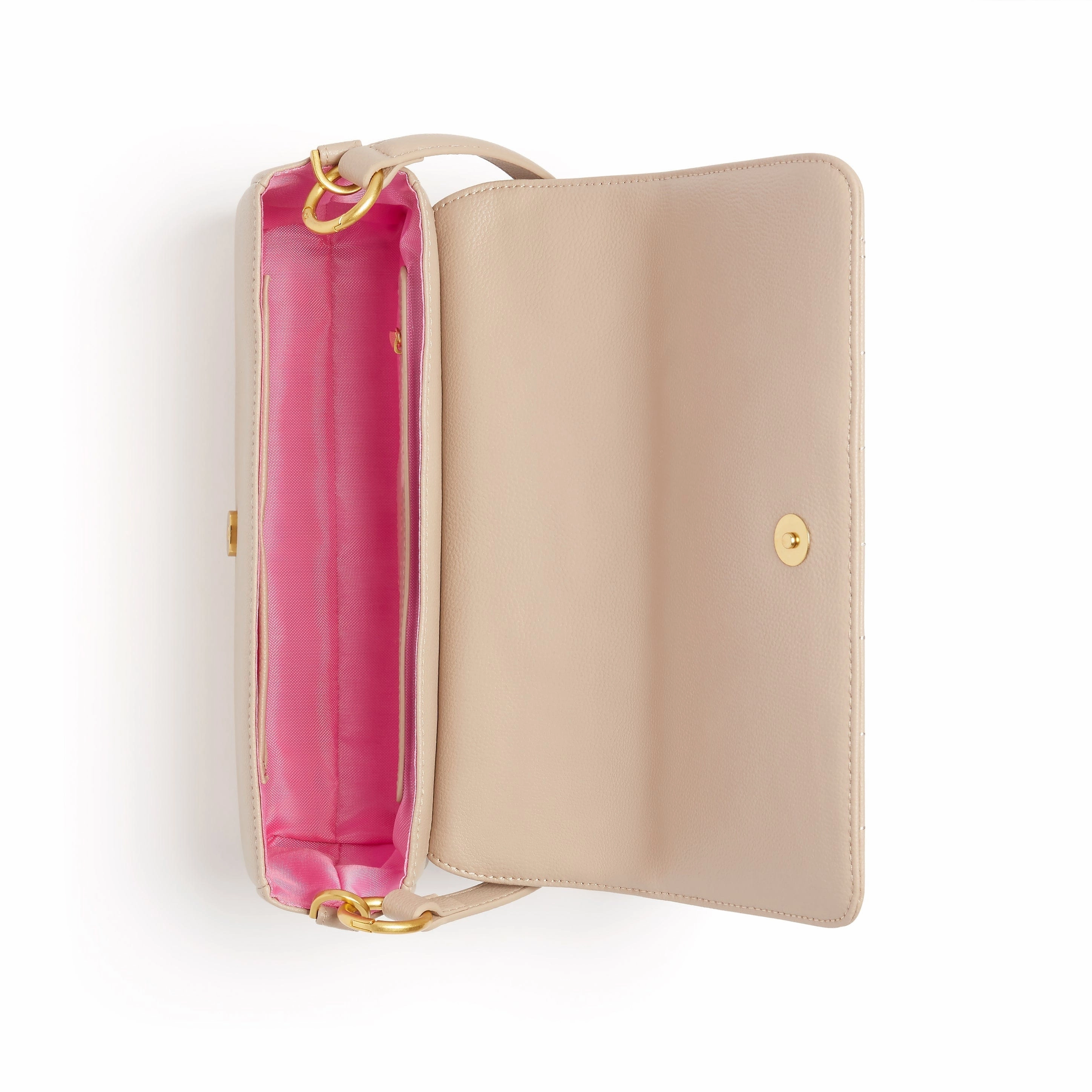 Aurora Vegan Leather Crossbody Bag | Beige