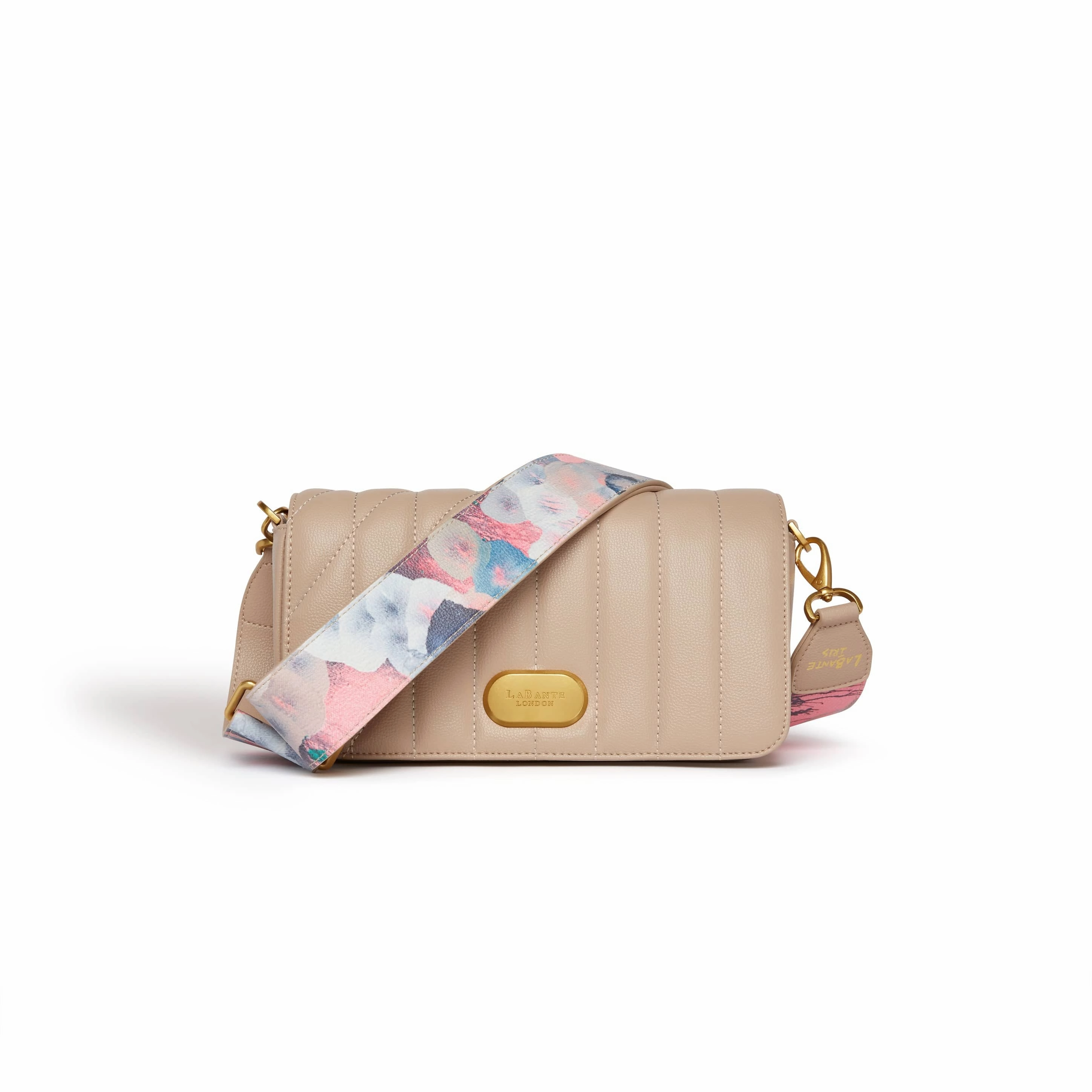 Aurora Vegan Leather Crossbody Bag | Beige