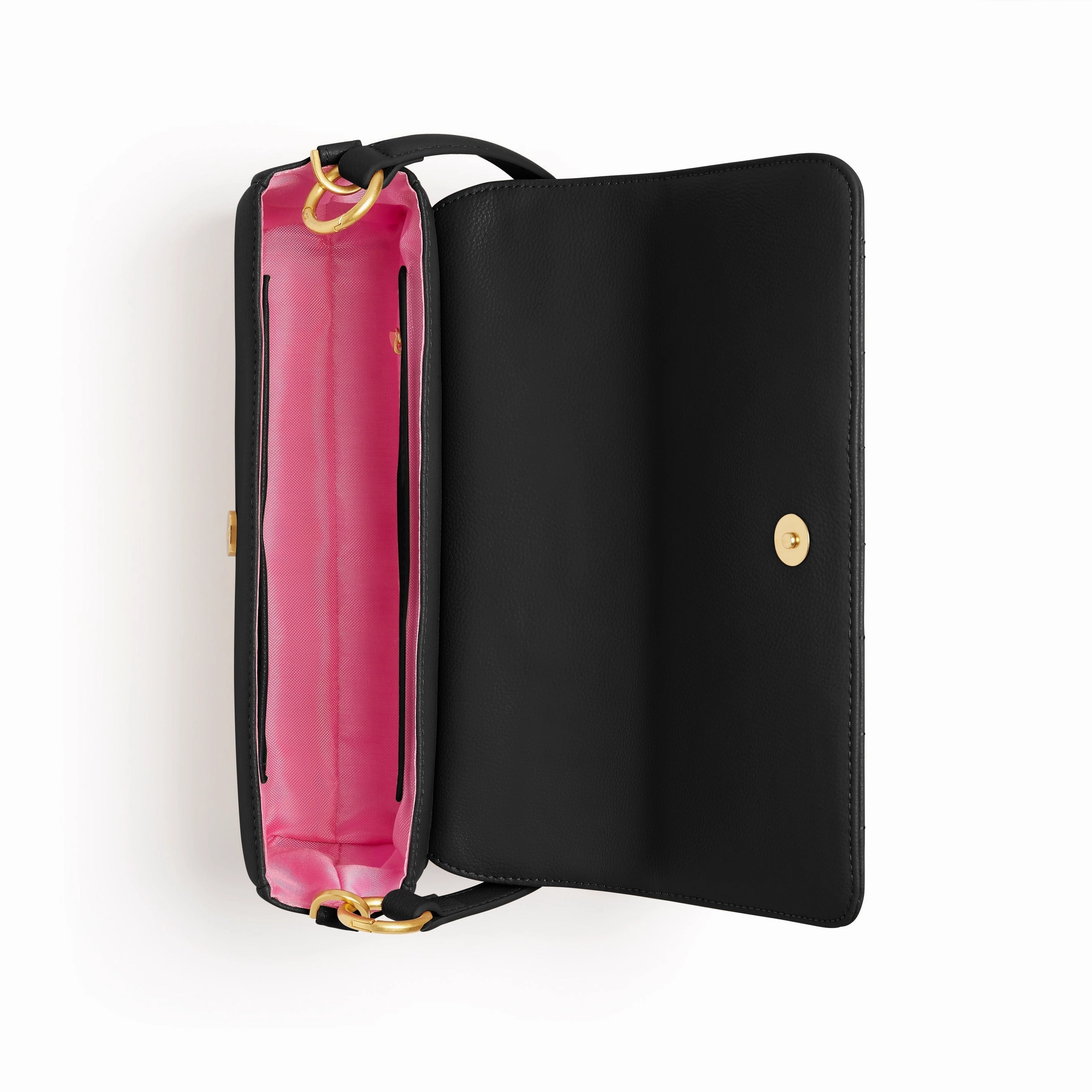 Aurora Vegan Leather Crossbody Bag | Black