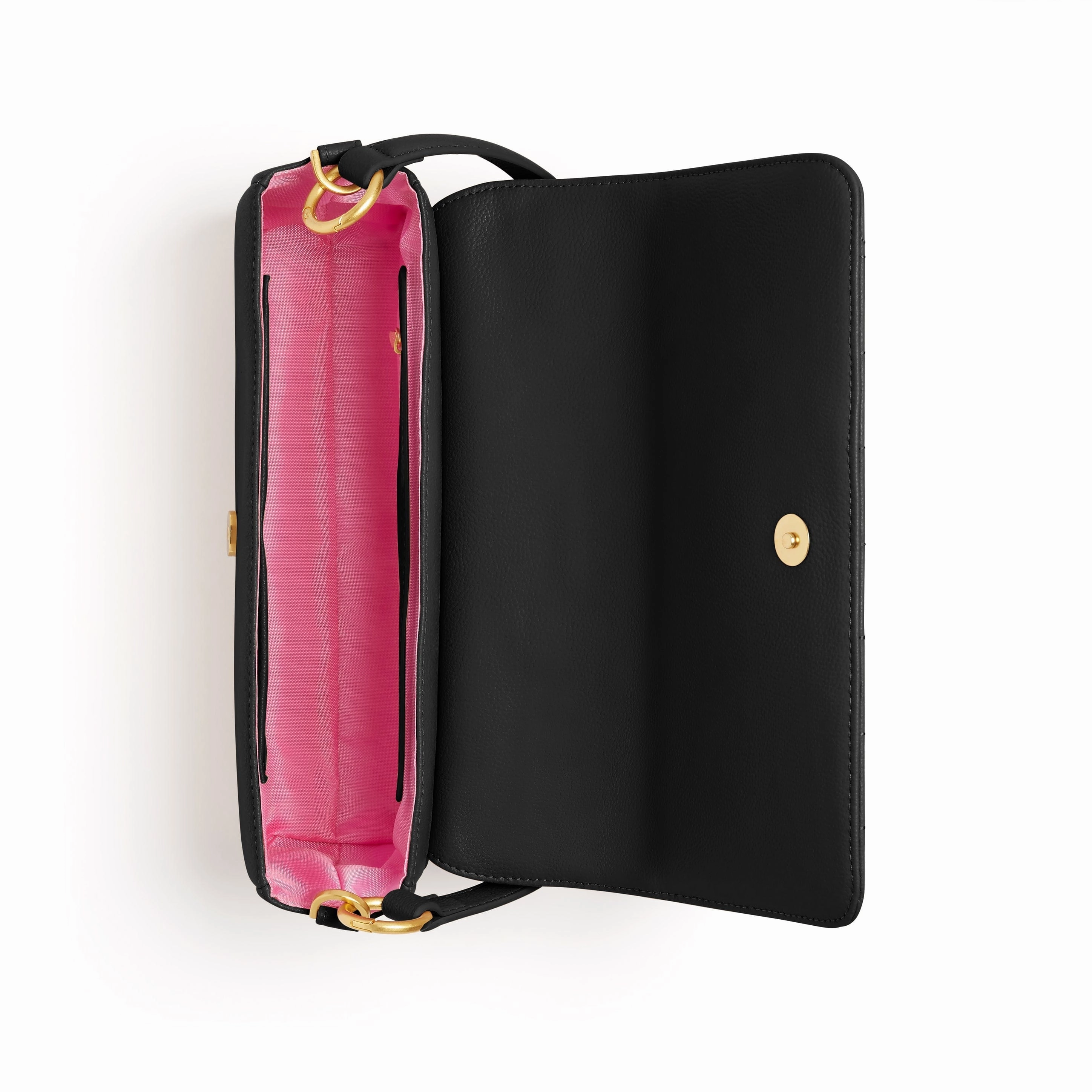 Aurora Vegan Leather Crossbody Bag | Black