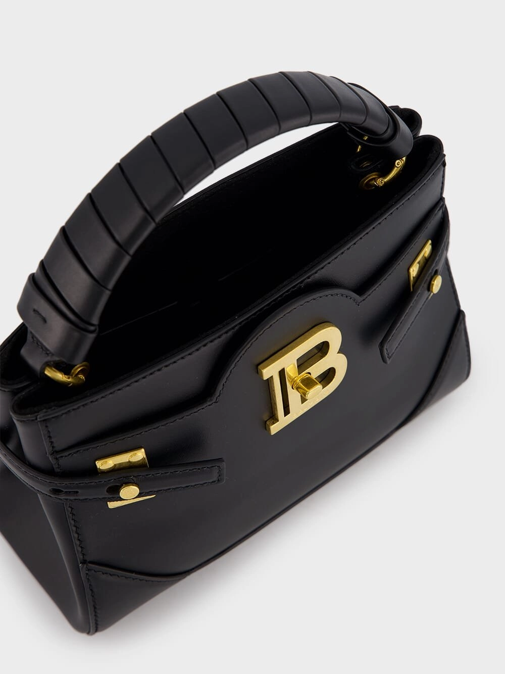 B-Buzz 22 Black Leather Bag